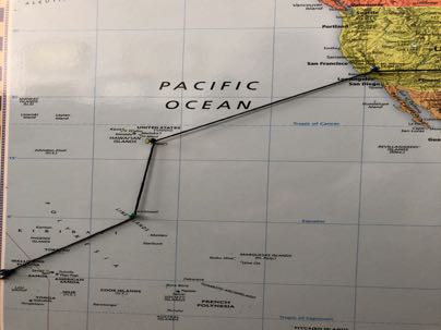 Crismas Island to Hilo Hawii